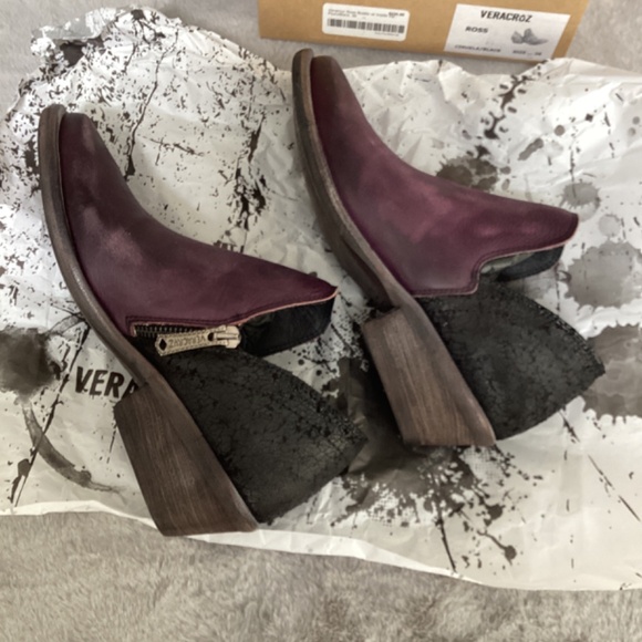 NWT Veracruz ciruela/black shootie size 36 - Picture 3 of 6